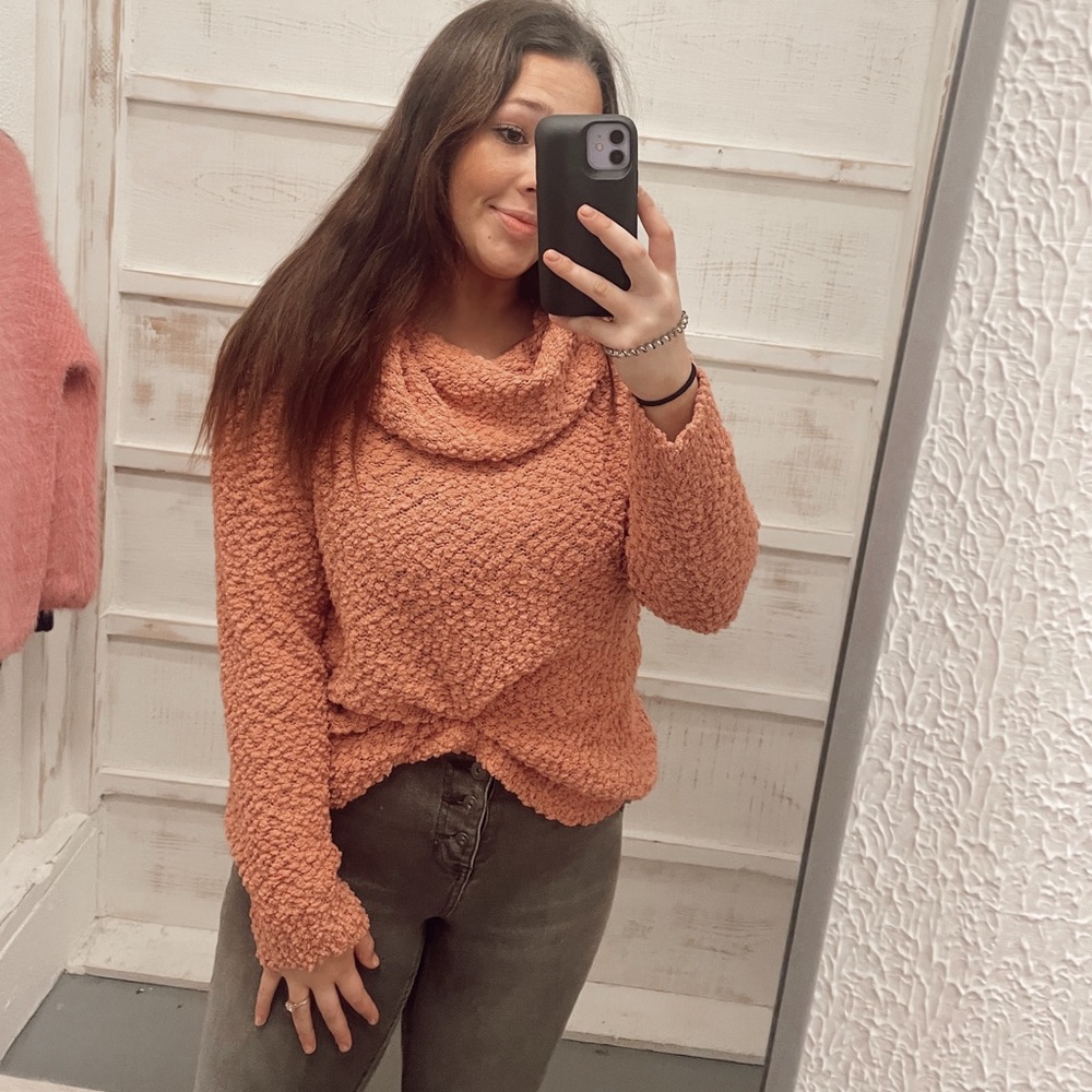 Coral sweater